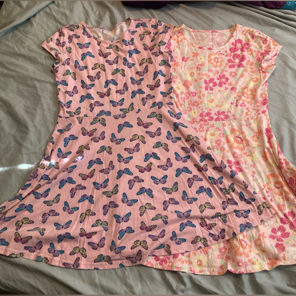 Set of 3 Girls’ Children’s Place Cotton Dresses; Size XL